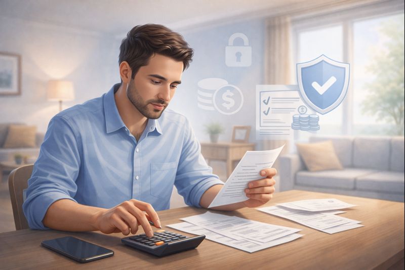 Renter reviewing monthly expenses to understand renters insurance cost